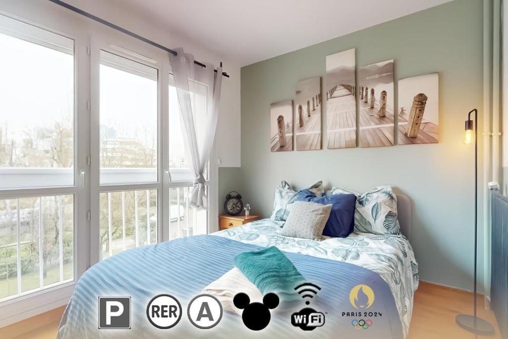 Proche Disney & Paris-2 Min Gare Noisy-le-Grand Bagian luar foto